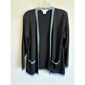 Exclusively Misook Open Front Cardigan Womens size Small